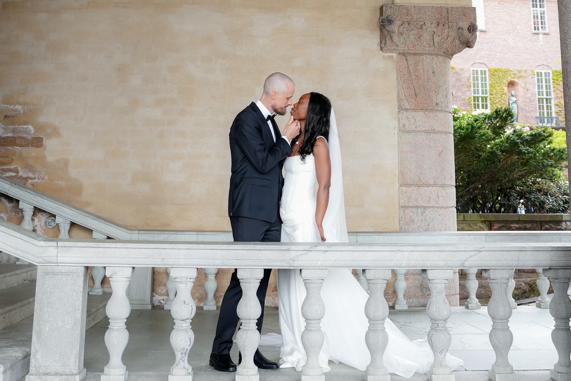 Wedding couple photographed by Abby